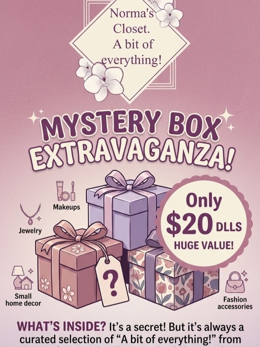 Mystery Box Extravaganza. You Will Love It. 5-7 Items.